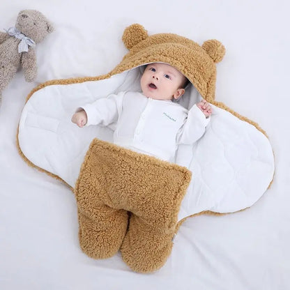 CosyCub – Plush Winter Baby Romper 🐻❄️
