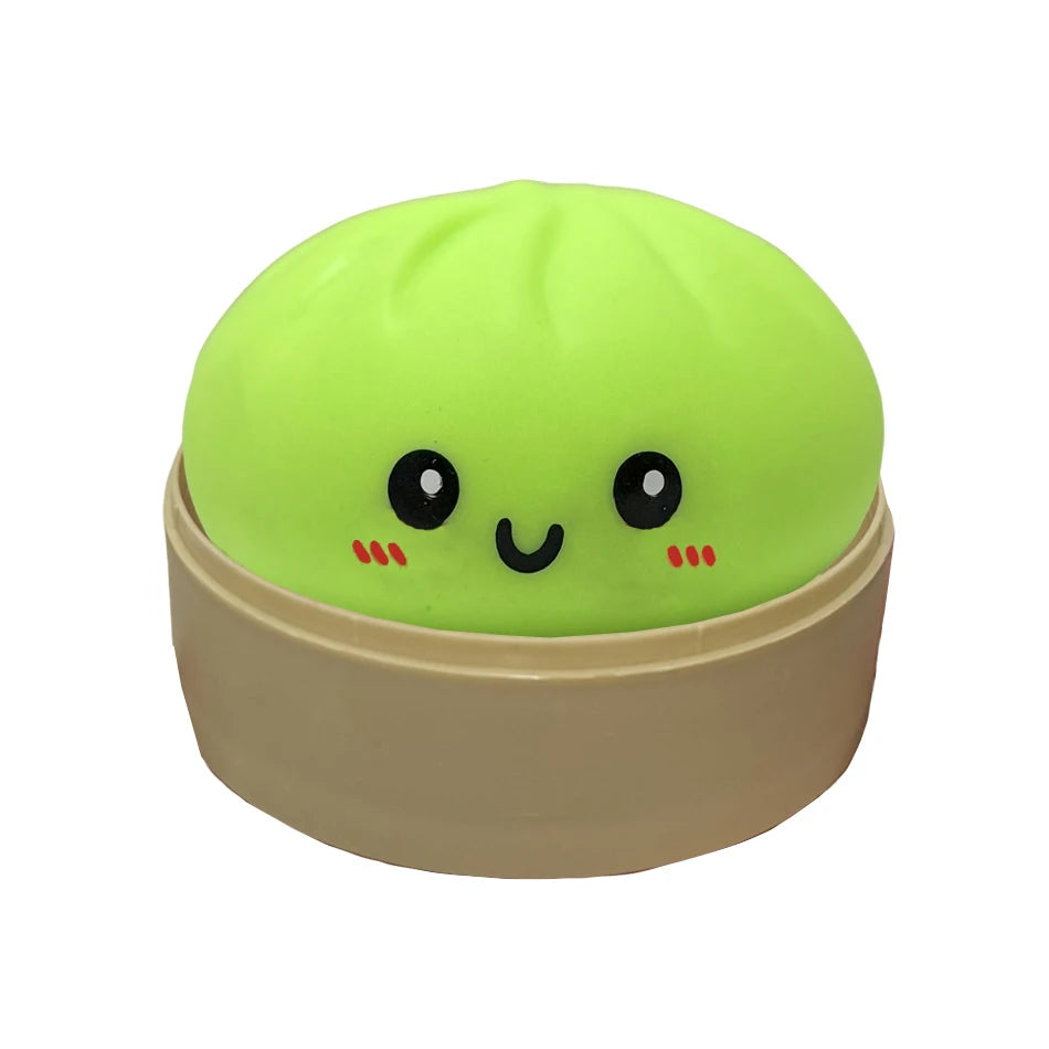 Giant Dumpling Squeeze Toy – Soft Squishy Fidget with Bamboo Steamer 🥟✨