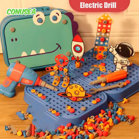 The Electric Drill Assembly Puzzle Toy Set