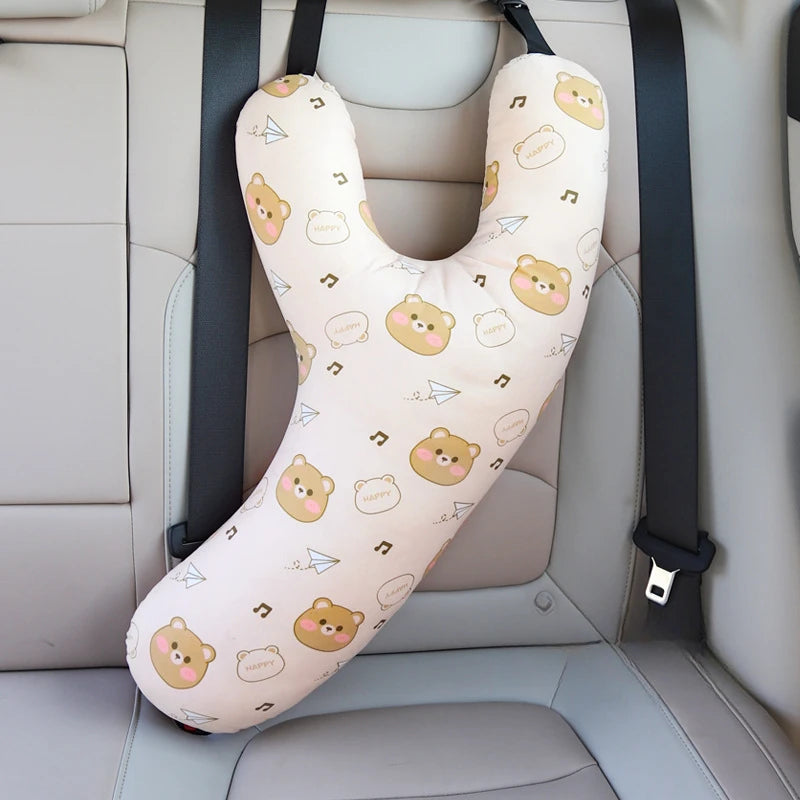 Kids Cartoon Car Sleep Headrest Pillow
