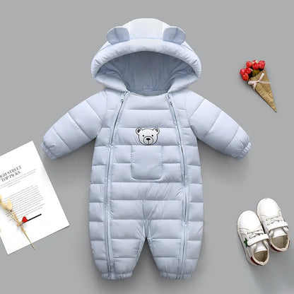 SnuggleBear Hooded Baby Snowsuit