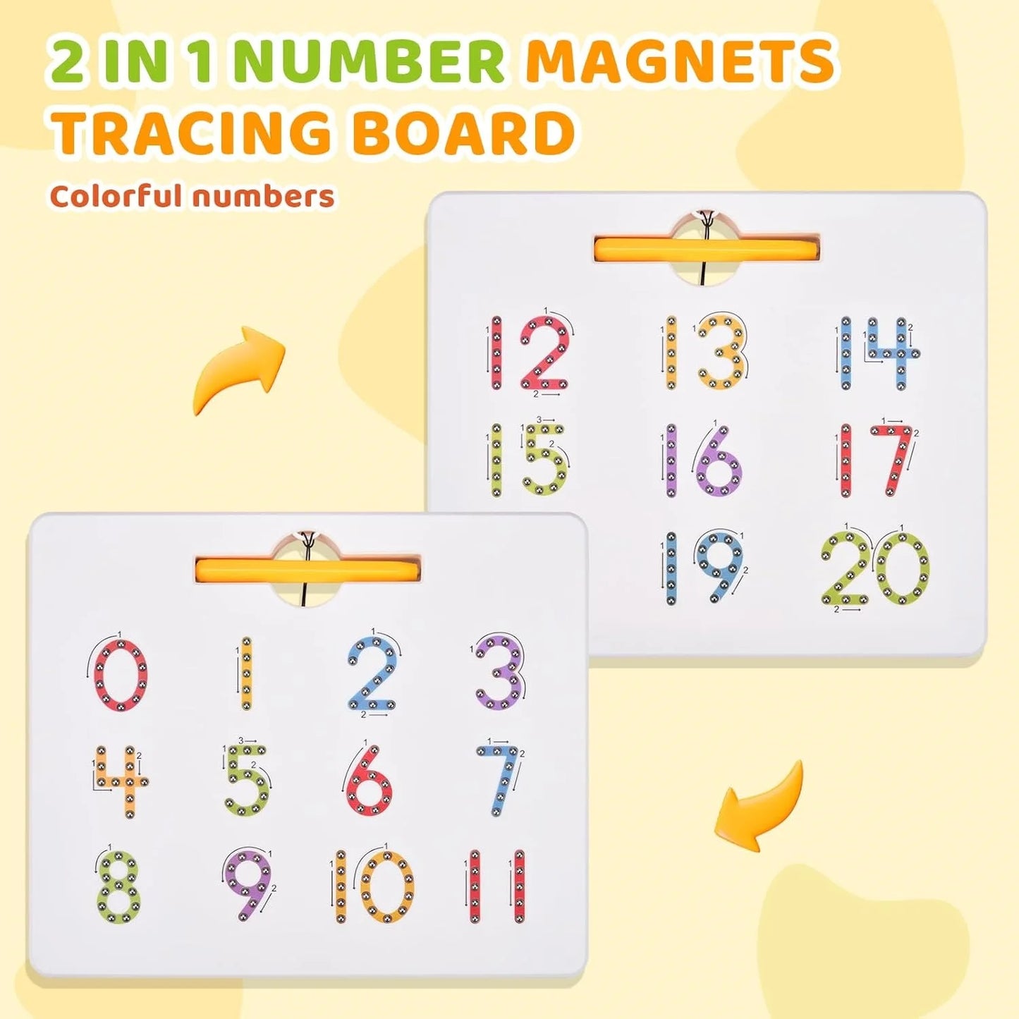 MagniWrite Magnetic Number Tracing Board