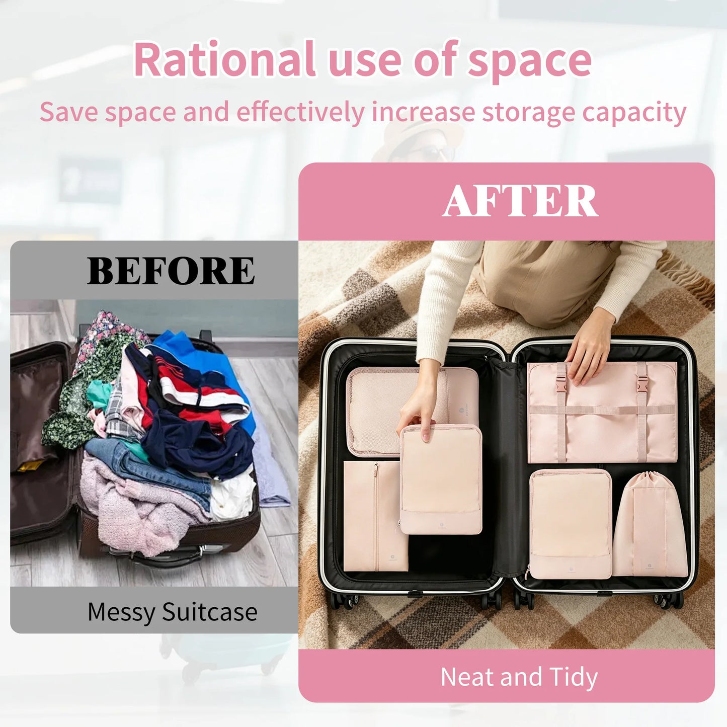 PackEase Compression Travel Organiser Bag