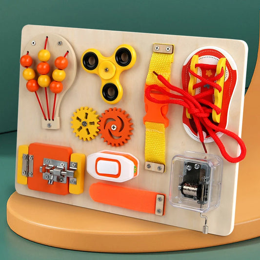 SkyPlay Hot Air Balloon Wooden Busy Board