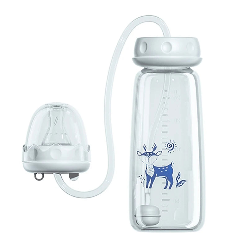 BornBL Hands-Free Baby Feeding Bottle – Anti-Colic Nursing System