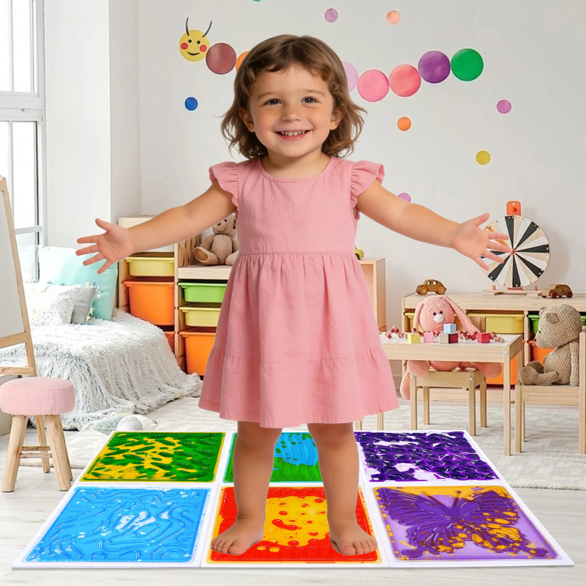 SquishTiles – Sensory Liquid Floor Tiles 💧🌈