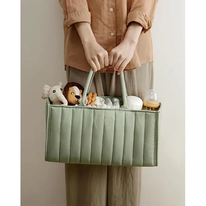 Baby Diaper Organizer Bag – Folding Portable Storage Caddy