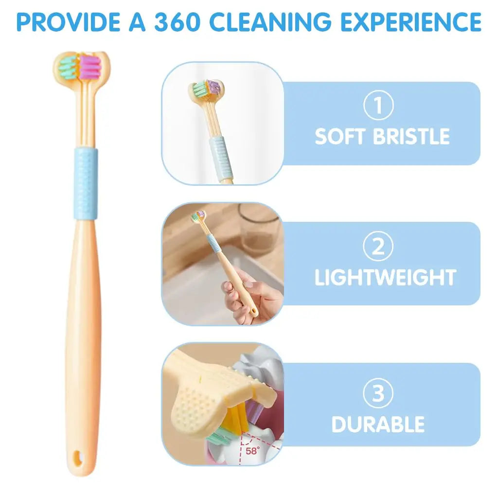 TripleClean Kids 3-Sided Toothbrush