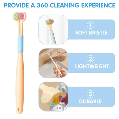 TripleClean Kids 3-Sided Toothbrush