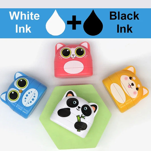 Waterproof Clothing Label Stamp - Double-Layer Black & White Ink