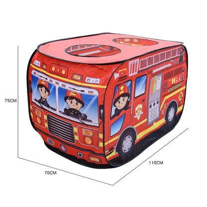Fire Truck Play Tent House