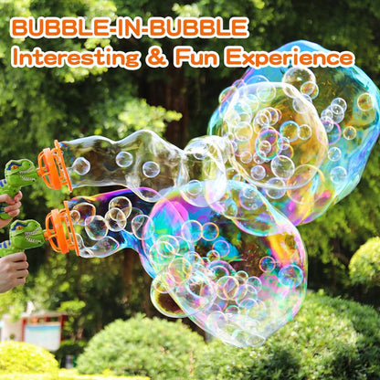 Dino Bubble Gun Machine