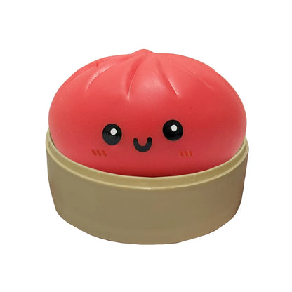 Giant Dumpling Squeeze Toy – Soft Squishy Fidget with Bamboo Steamer 🥟✨