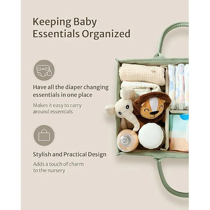 Baby Diaper Organizer Bag – Folding Portable Storage Caddy