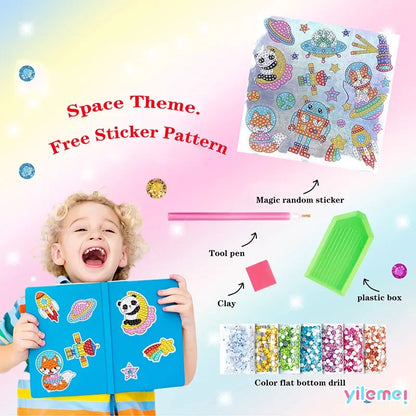 Kids DIY Diamond Painting Sticker Kit 💎🎨