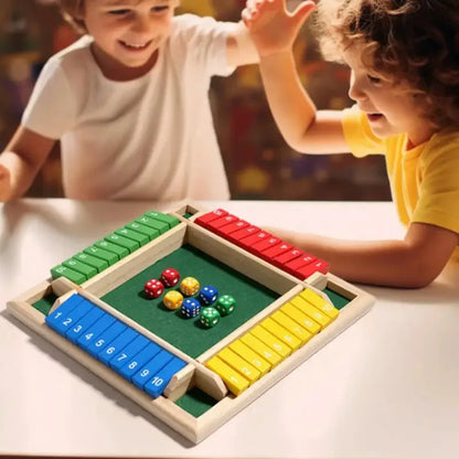 NumberFlip - Wooden Arithmetic Dice Game