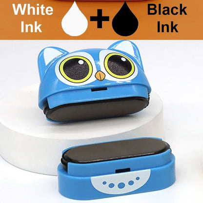 Waterproof Clothing Label Stamp - Double-Layer Black & White Ink