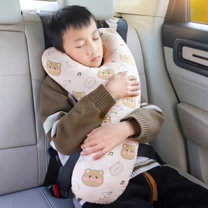 Kids Cartoon Car Sleep Headrest Pillow