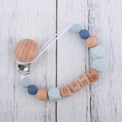 Personalized Baby Pacifier Clip – Custom Name Teether Holder