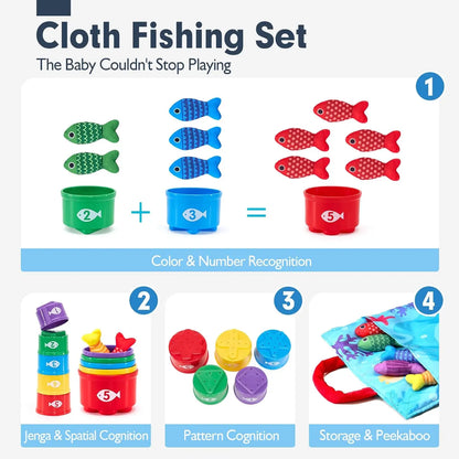 Montessori Fishing Game Set – 22-Piece Colour & Number Learning Toy 🎣🐠