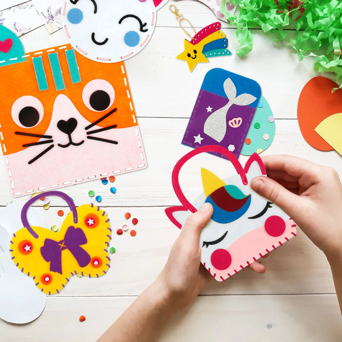 My First Felt Sewing Kit – 8 Beginner Craft Projects 🧵✨