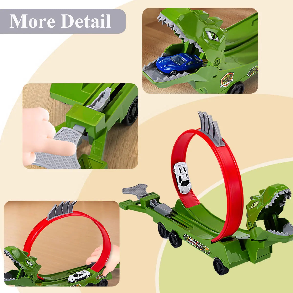 DinoSlide DIY Track Car Adventure Set