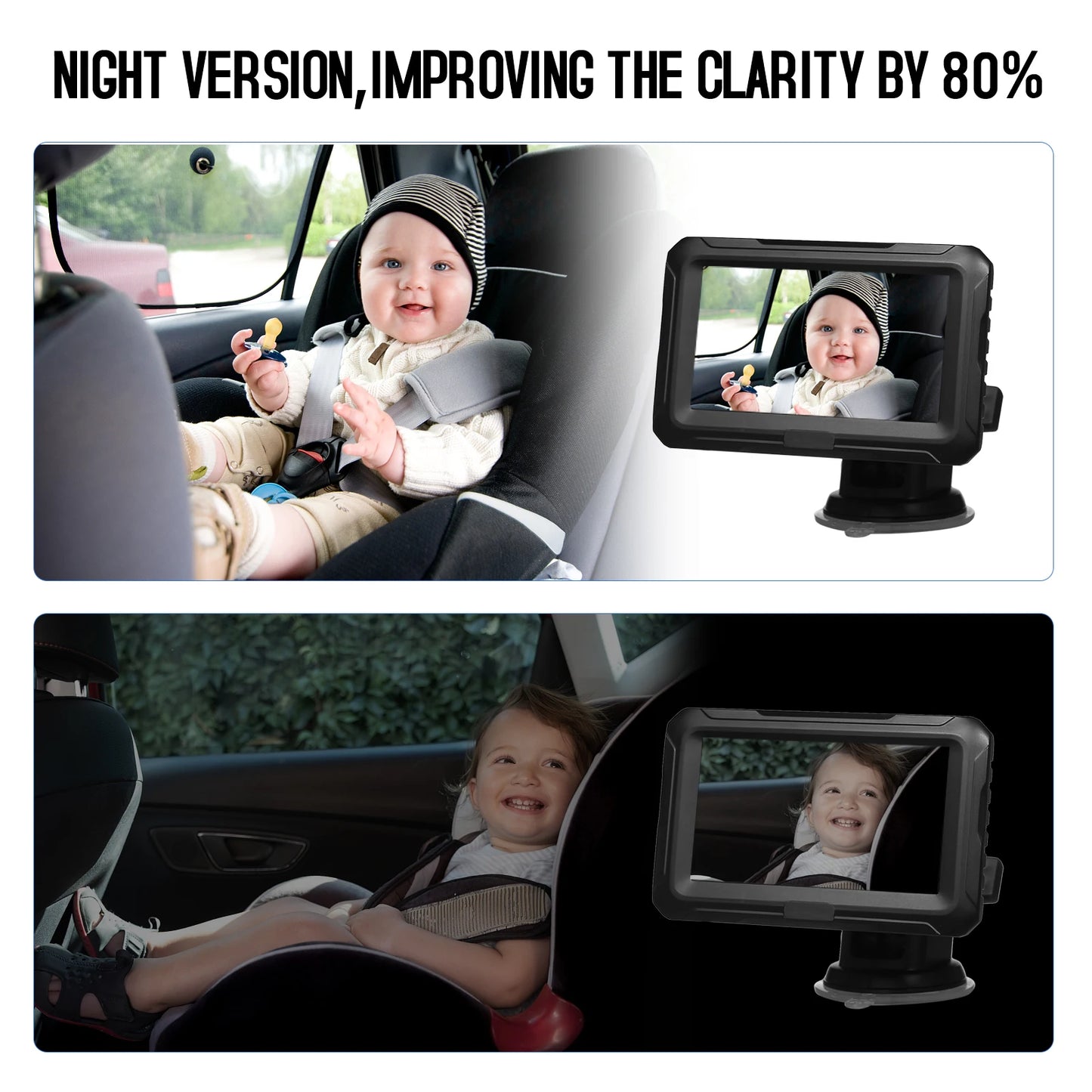 Baby Car Mirror with Camera – Baby Car Monitor