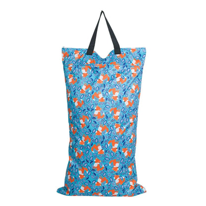 Large Waterproof Baby Wet Bag – Double Pocket Stroller Organizer