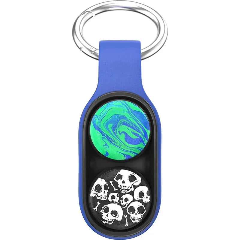 MagnoSpin Elastic Magnetic Fidget Spinner Keychain