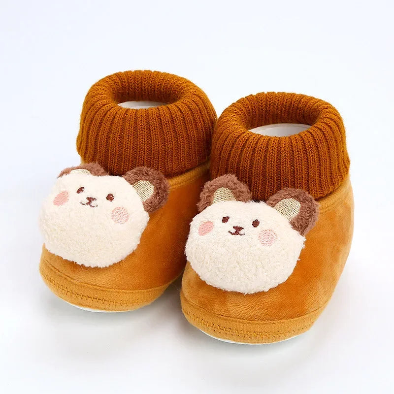 BearStep – Plush Anti-Slip Baby Crib Shoes 🐻👟