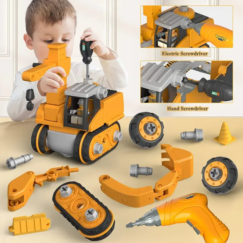 Junior Builder Electric Drill Tool Set – Kids Engineering & Construction Toy