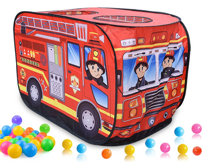 Fire Truck Play Tent House
