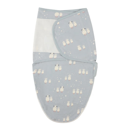 Adjustable Cotton Baby Swaddle Wrap & Hat Set 👶🌙
