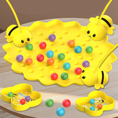 🐝 Little Bees Collect Pearls – Magnetic Tabletop Fishing Game
