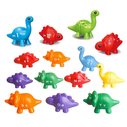 DinoCount Dinosaur Number & Letter Matching Puzzle