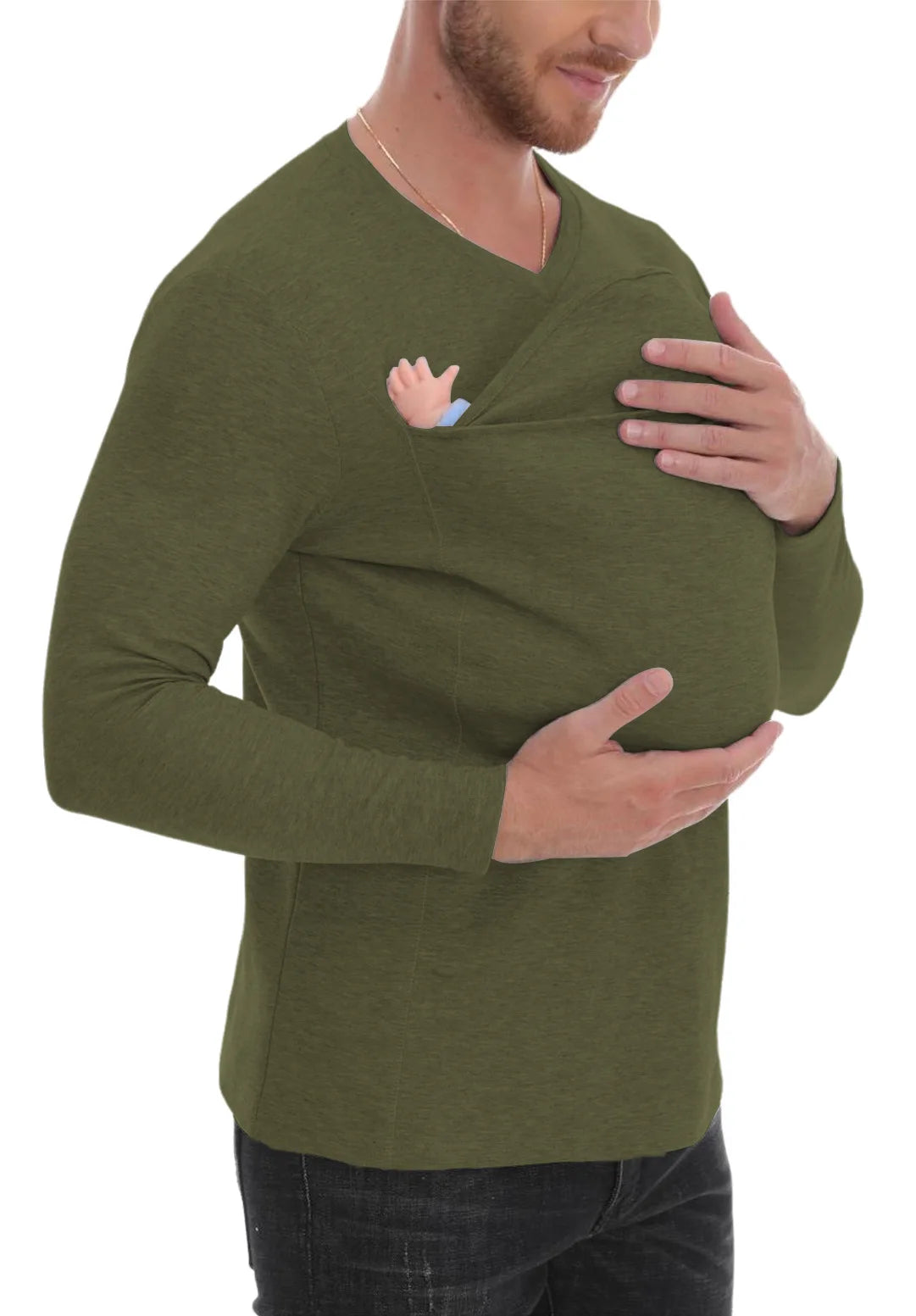 JoeyHug - Kangaroo Mum Long Sleeve Multifunctional T-Shirt