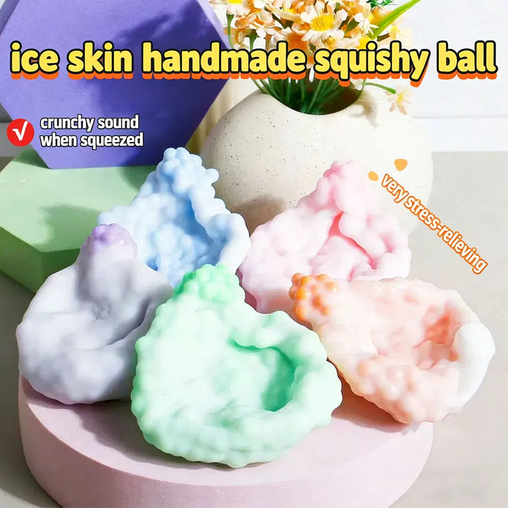 Grape Squishy Sand Ball – Satisfying Squeeze & Fidget Toy 🍇✨