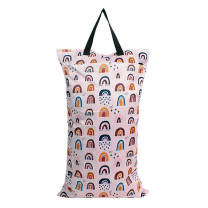 Large Waterproof Baby Wet Bag – Double Pocket Stroller Organizer