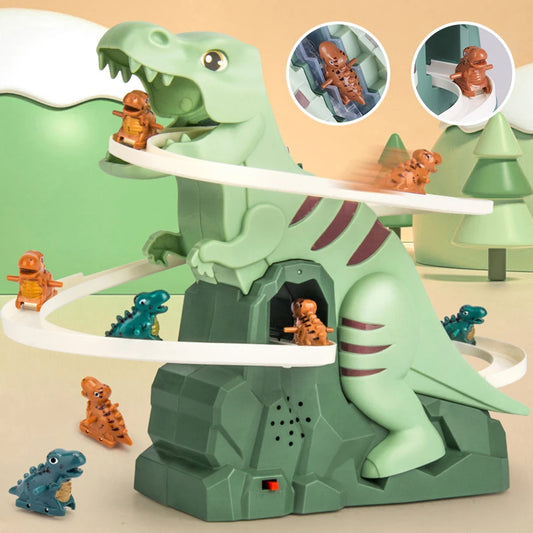 DinoClimb Musical Slide Toy with 3 Dinosaurs