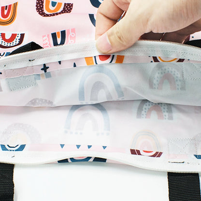 Large Waterproof Baby Wet Bag – Double Pocket Stroller Organizer