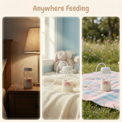 EasyFlow 3-in-1 Hands-Free Baby Bottle Set – Gravity Ball Feeding System