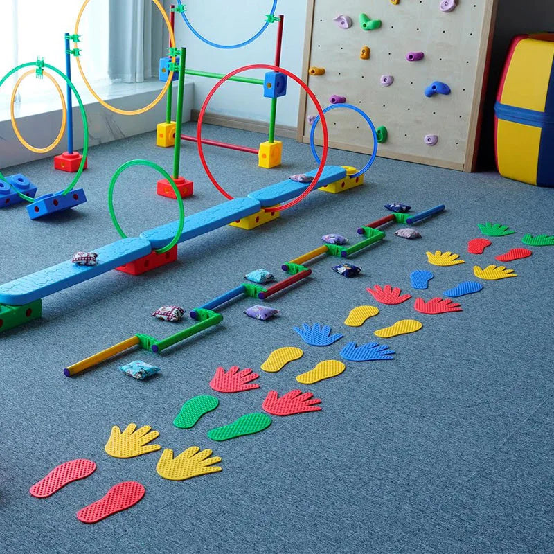 8-Piece Hand & Foot Coordination Game – Fun Active Play for Kids 🖐️🦶🌈