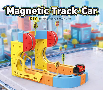 🚆 MagneTrack Builder – DIY Magnetic Train Track Assembly Set