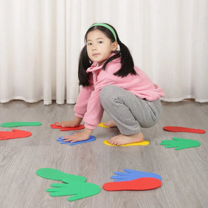 8-Piece Hand & Foot Coordination Game – Fun Active Play for Kids 🖐️🦶🌈