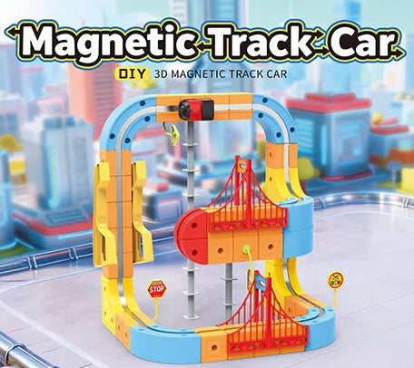🚆 MagneTrack Builder – DIY Magnetic Train Track Assembly Set