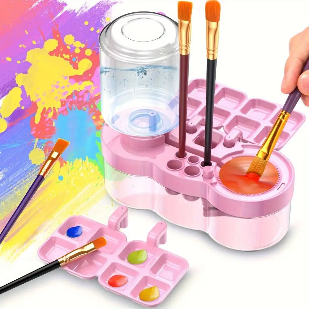 CleanFlow 6-in-1 Paintbrush Cleaner & Brush Holder