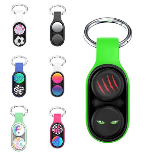MagnoSpin Elastic Magnetic Fidget Spinner Keychain