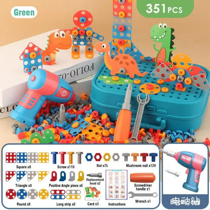 The Electric Drill Assembly Puzzle Toy Set