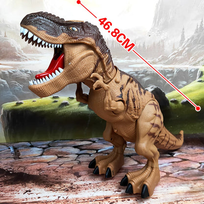 Walking & Egg-Laying Dinosaur Toy with Lights & Spray