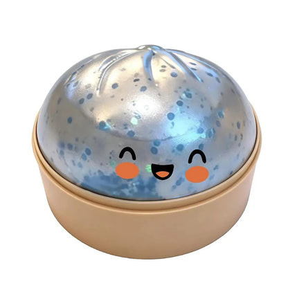 Giant Dumpling Squeeze Toy – Soft Squishy Fidget with Bamboo Steamer 🥟✨